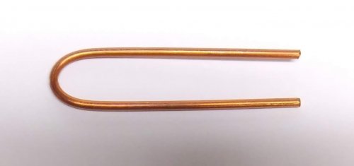 Judy Larson's Interlocking Faux Twist Wire Bracelet - , Contemporary Wire Jewelry, Dapping, Dapping Jewelry, Filing, Finishing, Lightly mark the center of the wire with an ultra fine point Sharpie.